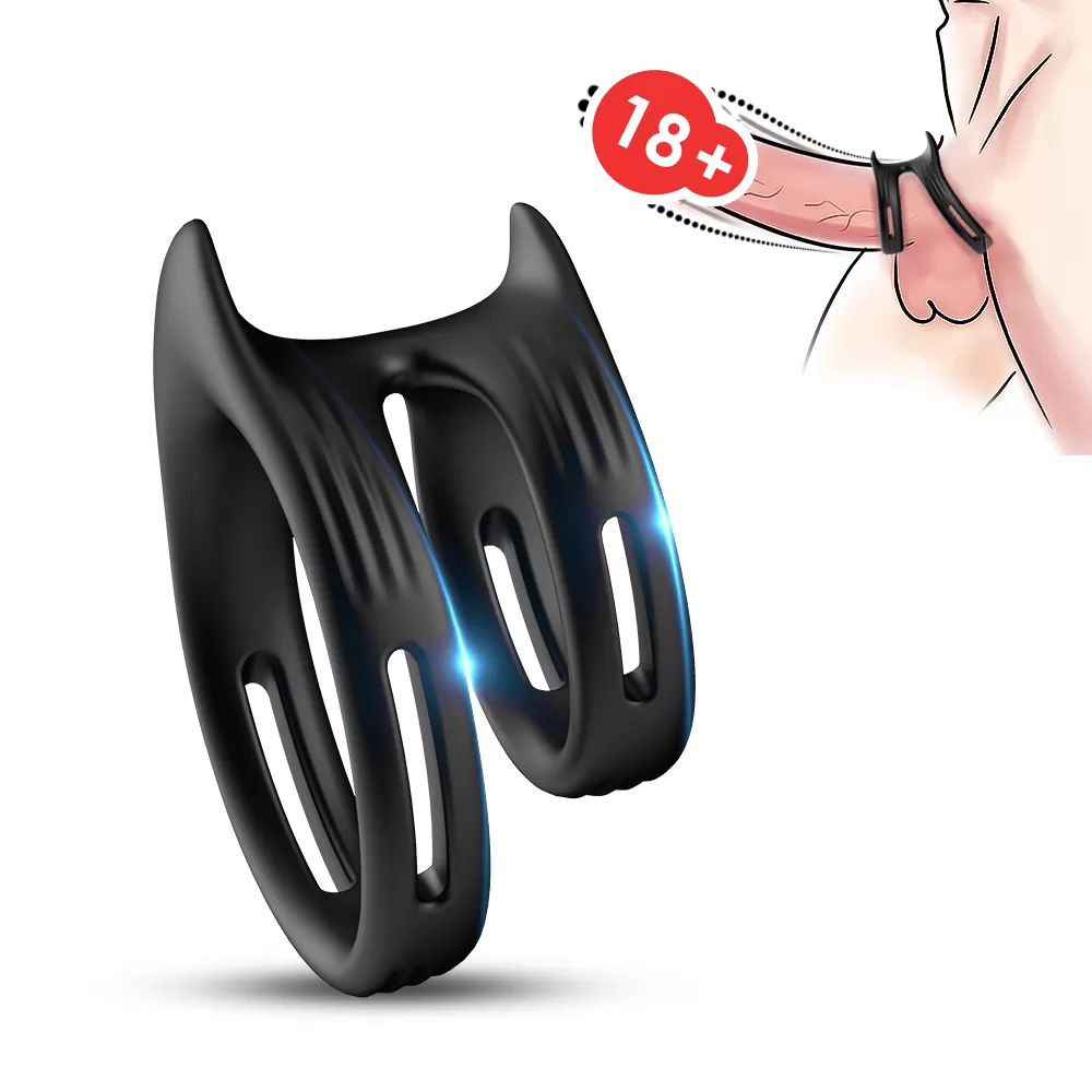 SLIT Performans Arttırıcı Silikon Testis Halkalı Penis Yüzüğü - tdmarketim.com