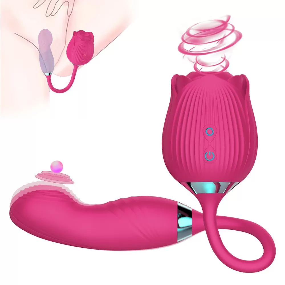 SUCKER ROSE Titreşimli G-Spot Tapping ve Klitoris Emiş Güçlü 3 in 1 Vibratör - tdmarketim.com