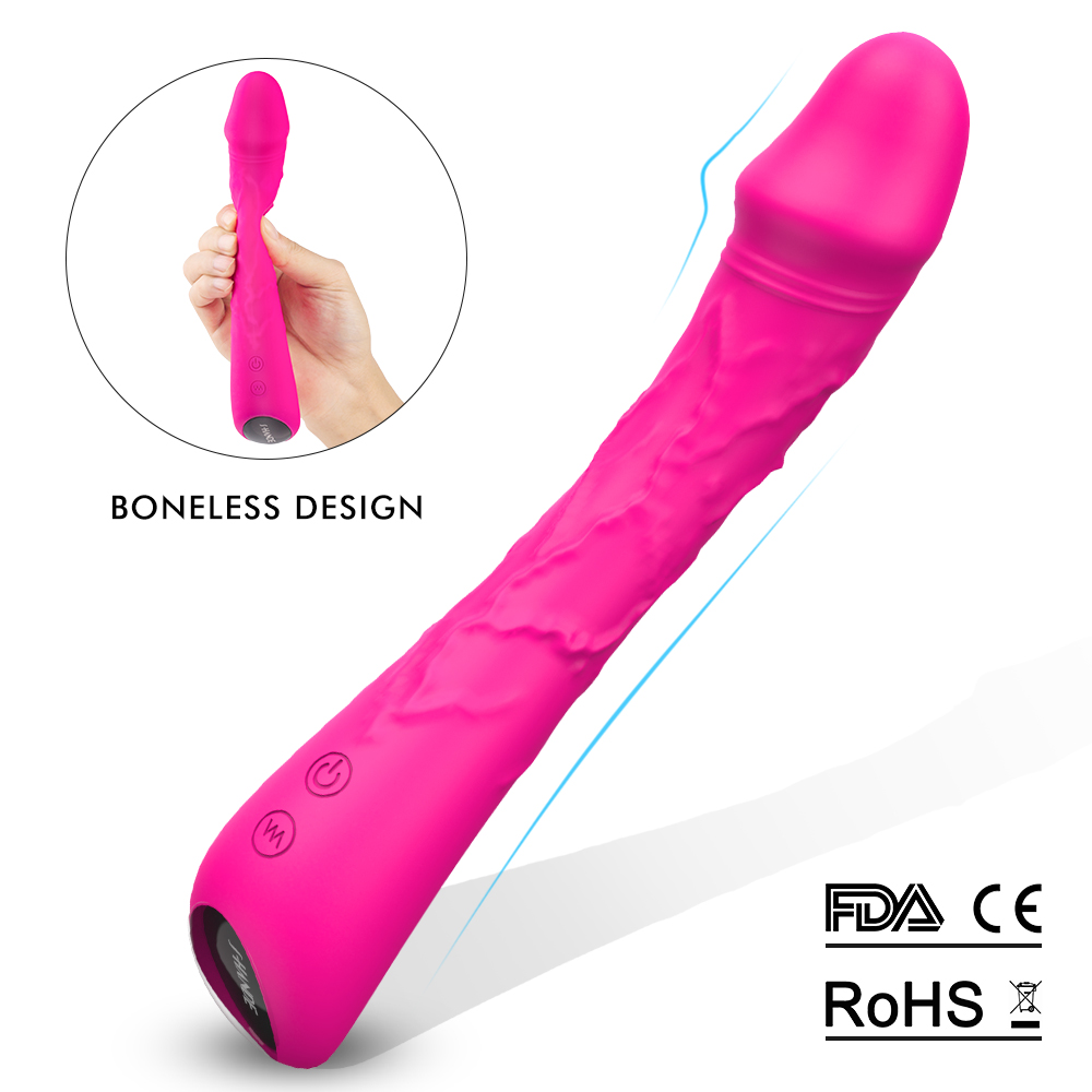 Sunshine Şarjlı Esnek Bükülebilir G Nokta Uyarıcı Güçlü Titreşimli Yumuşak Yapay Penis Vibratör - tdmarketim.com