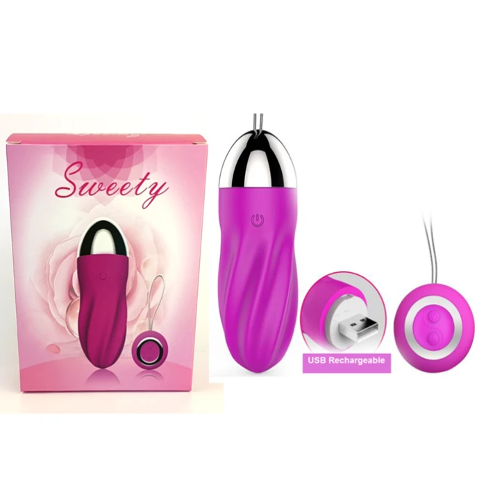 Sweety Vibratör Uzaktan Kumandalı 36 Modlu USB Şarjlı - Mor - tdmarketim.com
