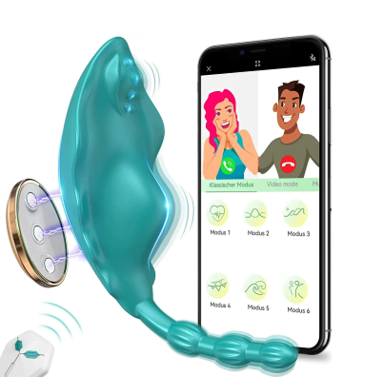 PRIME TOYS Telefon Kontrollü Manyetik Klipsli Külot İçi Giyilebilir Panty App 3 in 1 Vibratör - tdmarketim.com