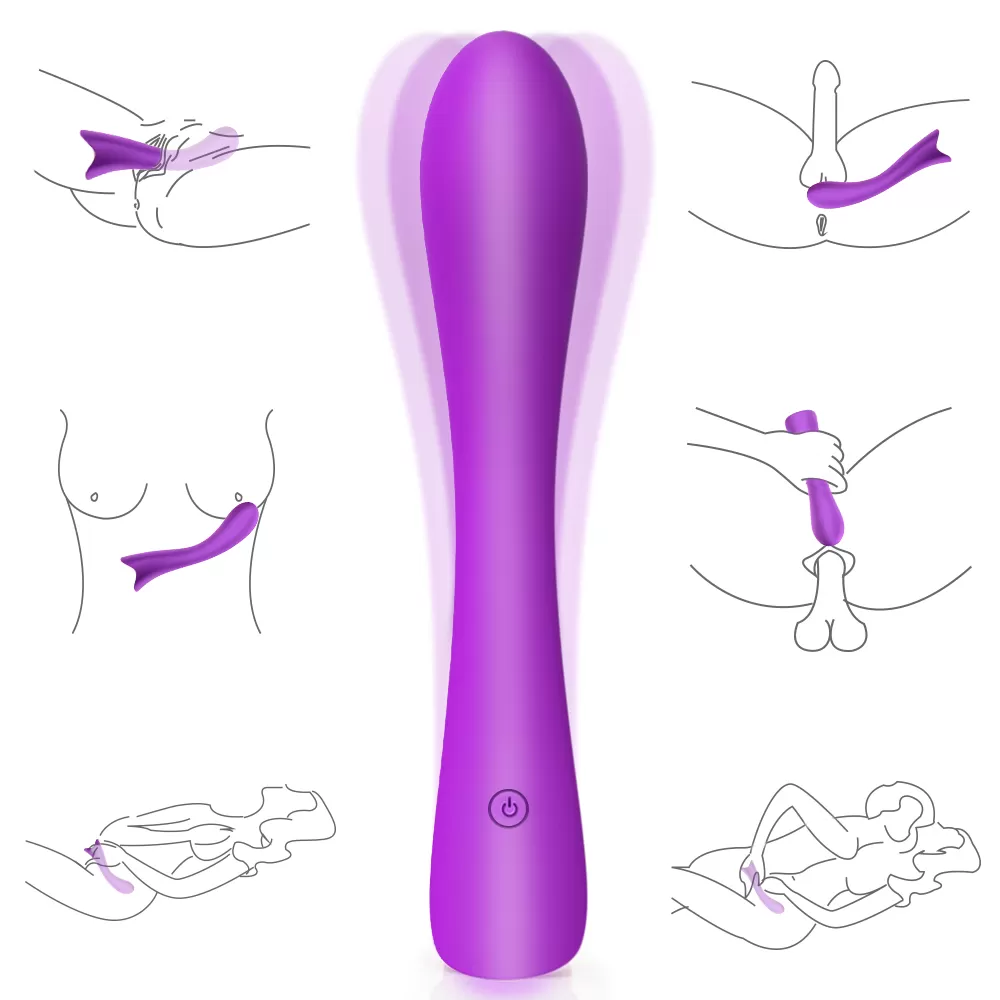 TOP Anal ve G Nokta Uyarıcı Su Geçirmez Wand Massager Vibratör Dildo - tdmarketim.com