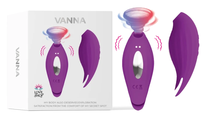 Vanna Emişli Klitoris Uyarıcı Vibratör Çift Motorlu 10 Modlu - tdmarketim.com