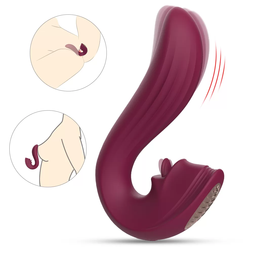 VELVET Kiss G Spot ve Klitoris Uyarıcı 2 in 1 Dil Vibratör - tdmarketim.com