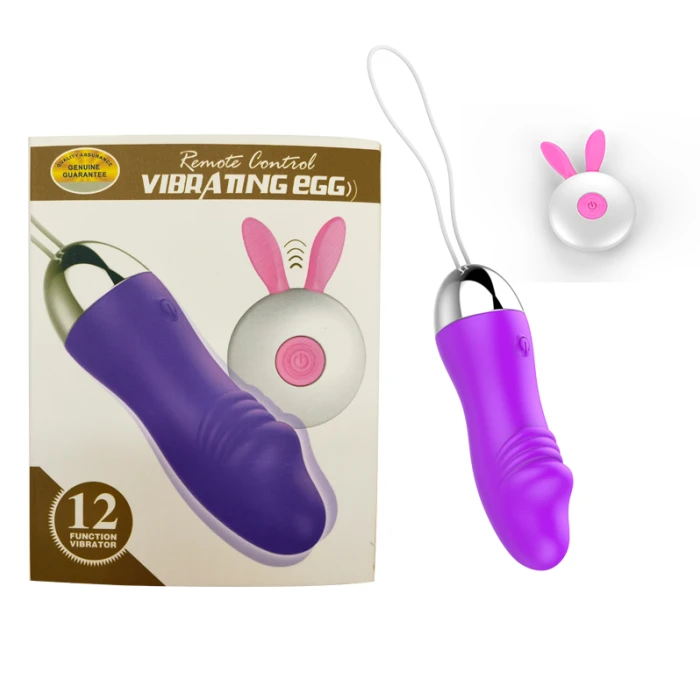 Vibrating Egg Titreşimli Yumurta Vibratör Uzaktan Kumandalı - Mor - tdmarketim.com