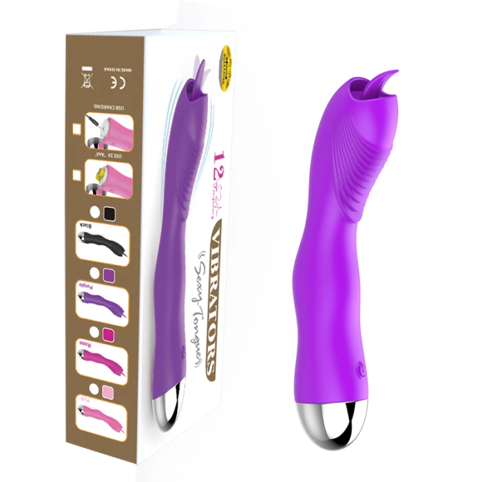 Sexy Tongues Emişli Klitoris Uyarıcı Vibratör Silikon - Lila - tdmarketim.com