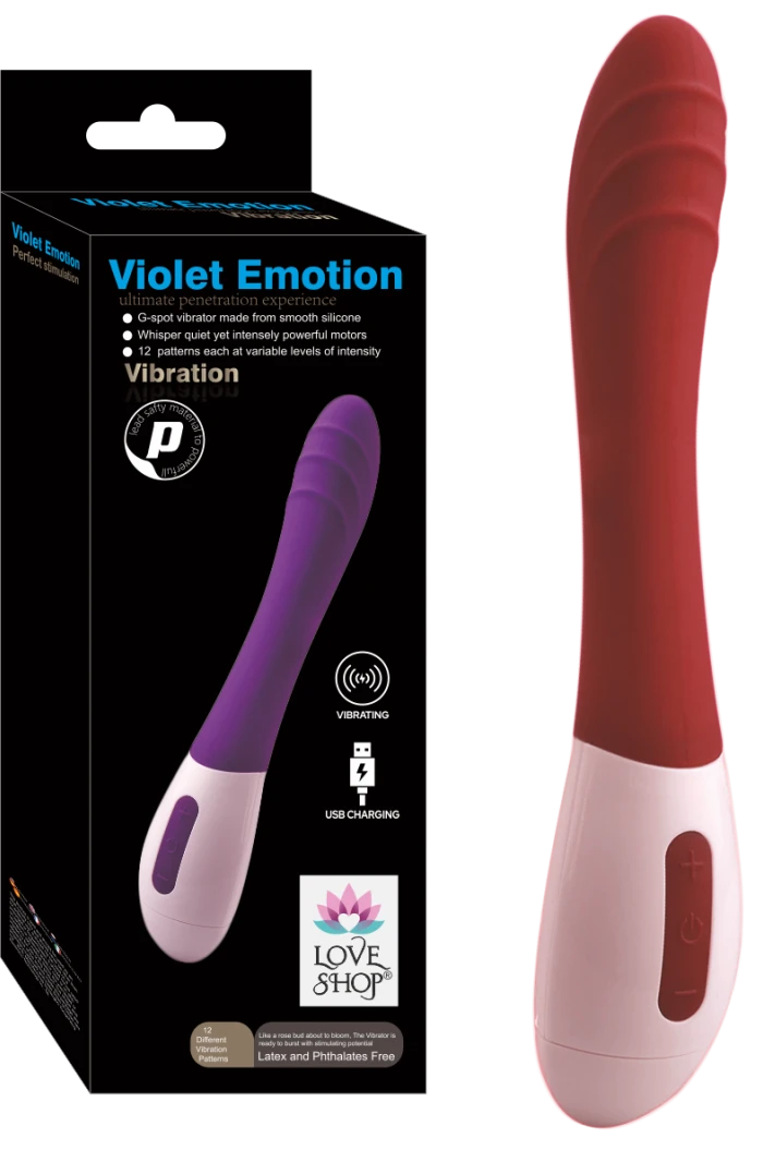 Violet Emotion Dual Vibration Klitoris Uyarıcılı Vibratör - Mor - tdmarketim.com