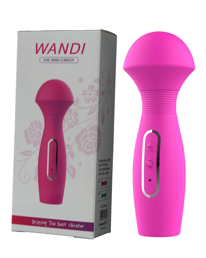 Wandi Masaj Vibratörü USB Şarjlı - Pembe - tdmarketim.com