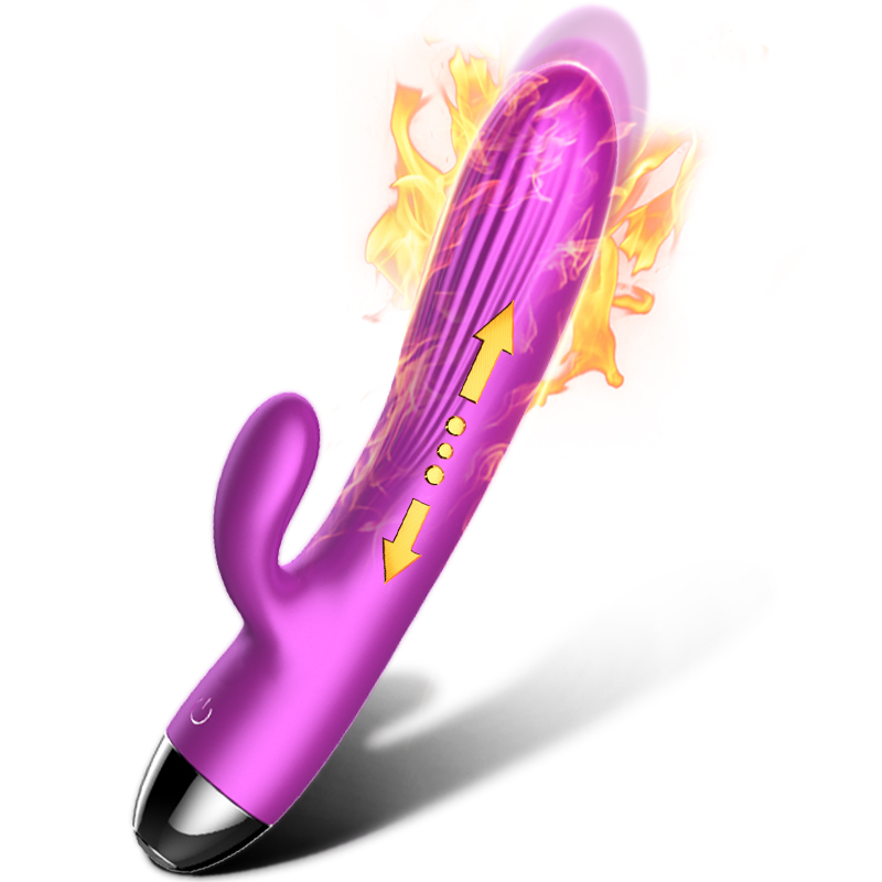 X7 - Şarjlı Akıllı Isıtmalı ve Manyetik İleri Geri Hareketli Güçlü Titreşimli G-Spot ve Klitoris Uyarıcı 2 in 1 Vibrator - tdmarketim.com