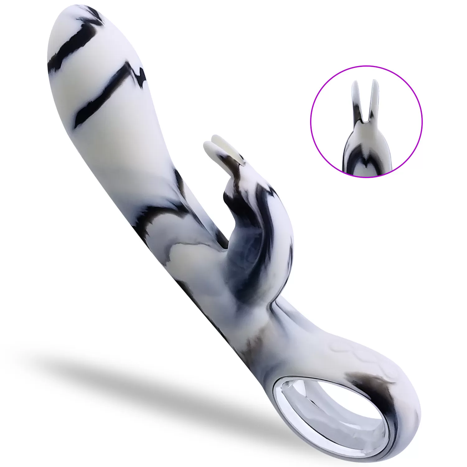 ZERA Tutma Aparatlı Klitoris ve G-Spot Uyarıcı 2 in 1 Rabbit Vibratör - tdmarketim.com
